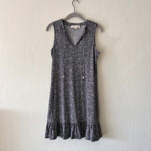 MICHAEL Michael Kors sleeveless floral print dress in black and white